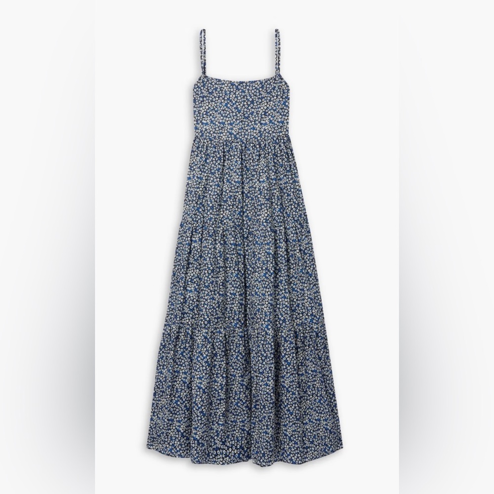 Matteau Black and Blue Floral Dress